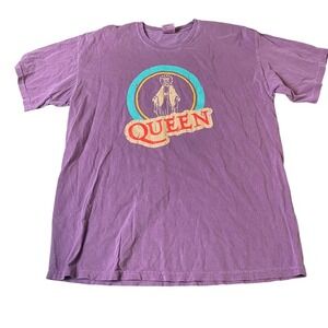 Comfort Colors XL T Shirt‎ Purple Queen Graphic Religious Locations Tee